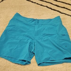 L.L. Bean Women's Teal Cargo Shorts